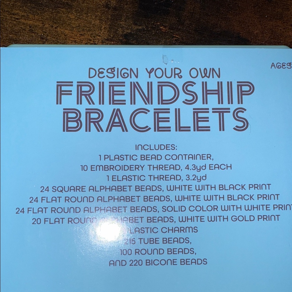 Friendship Bracelet Kit - Multicolor beads, charms and alphabet squares! - Picture 5 of 6